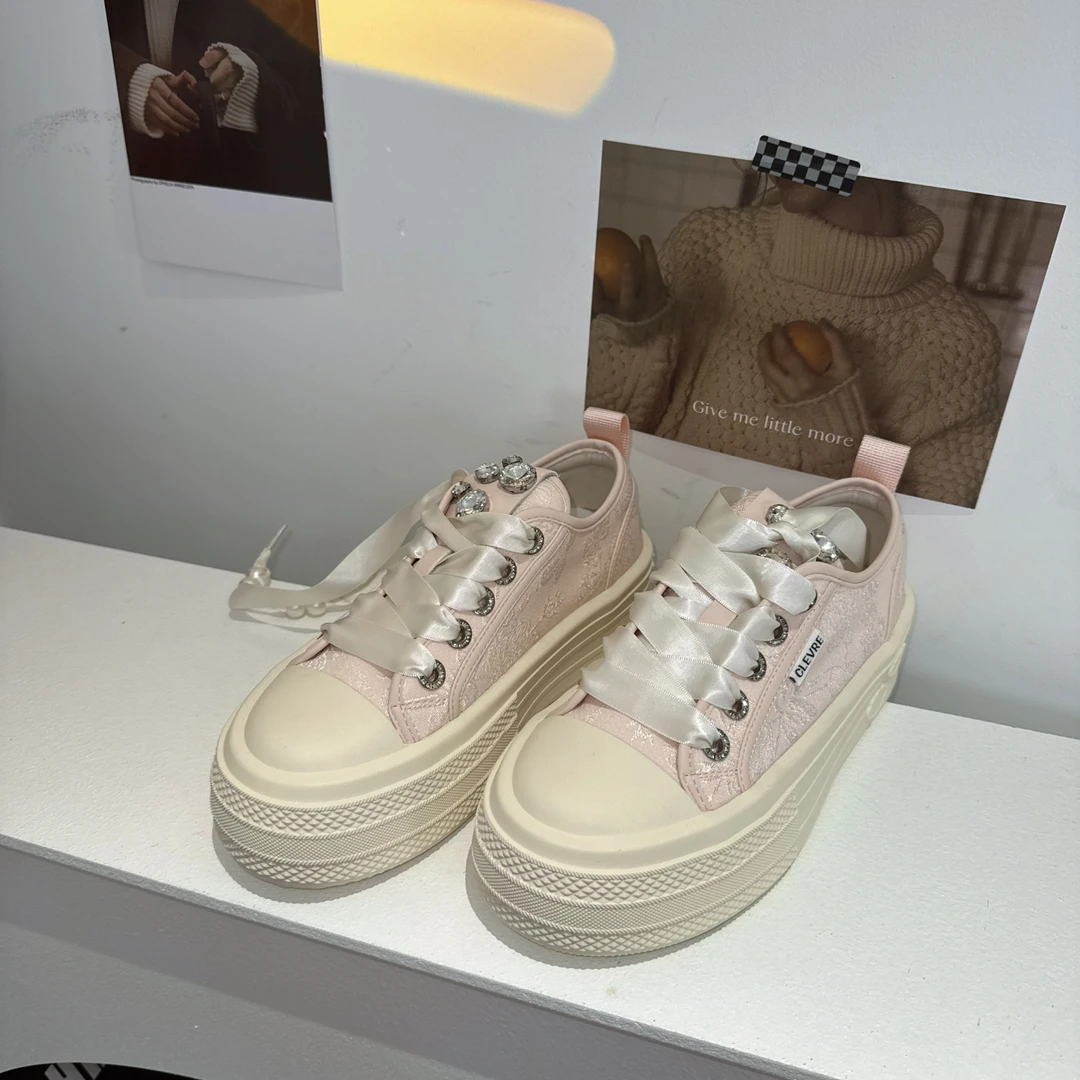 6018-5福鞋女夏季网面透气网纱2025年新款欧货水钻一脚蹬休闲单鞋