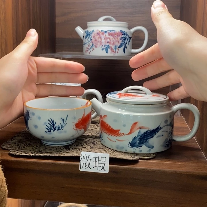 釉下老陶泥手工绘制