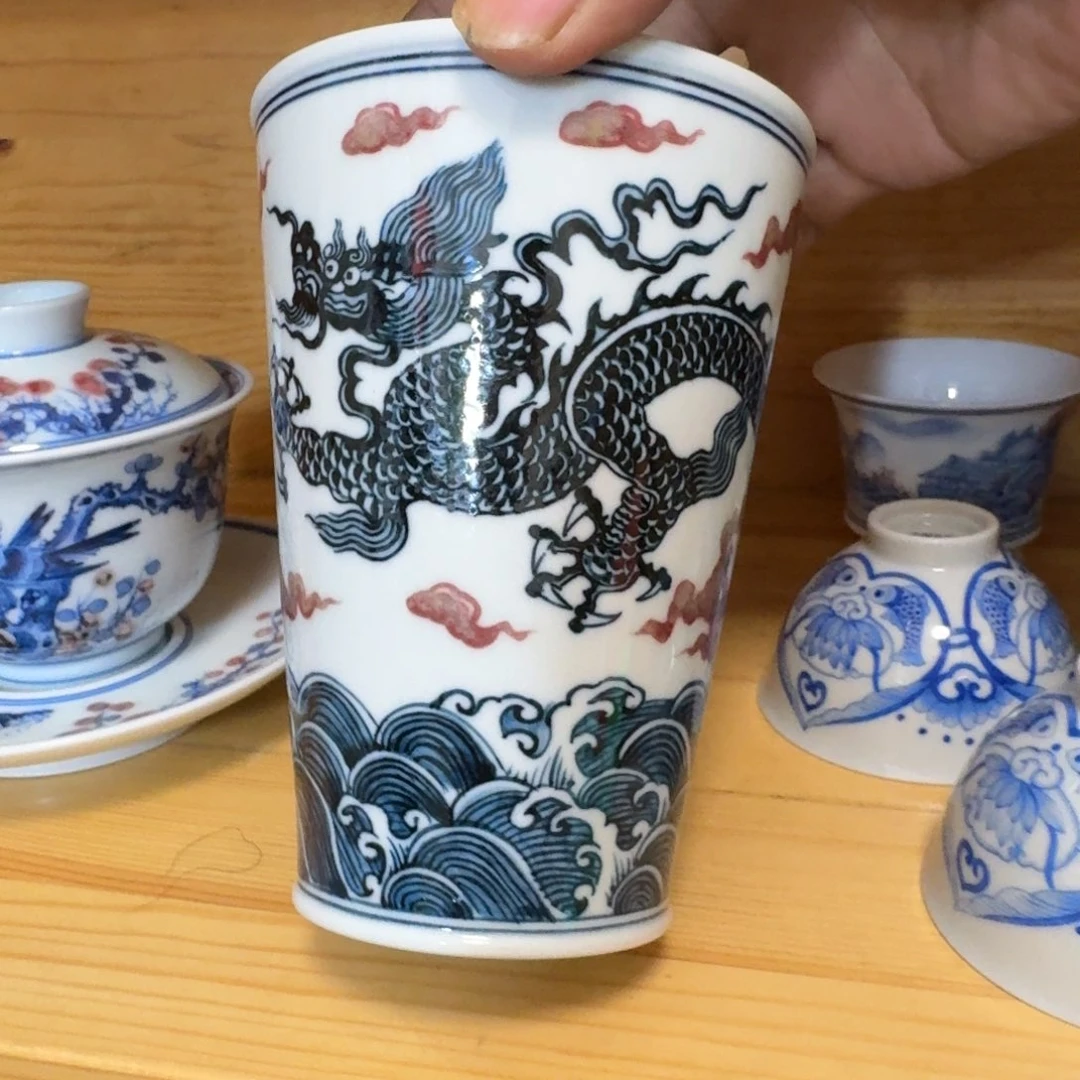 瓷片当代景德镇陶瓷手绘茶具