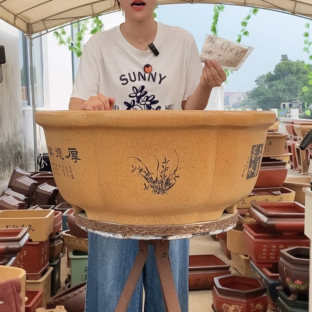 段泥花盆紫砂花盆