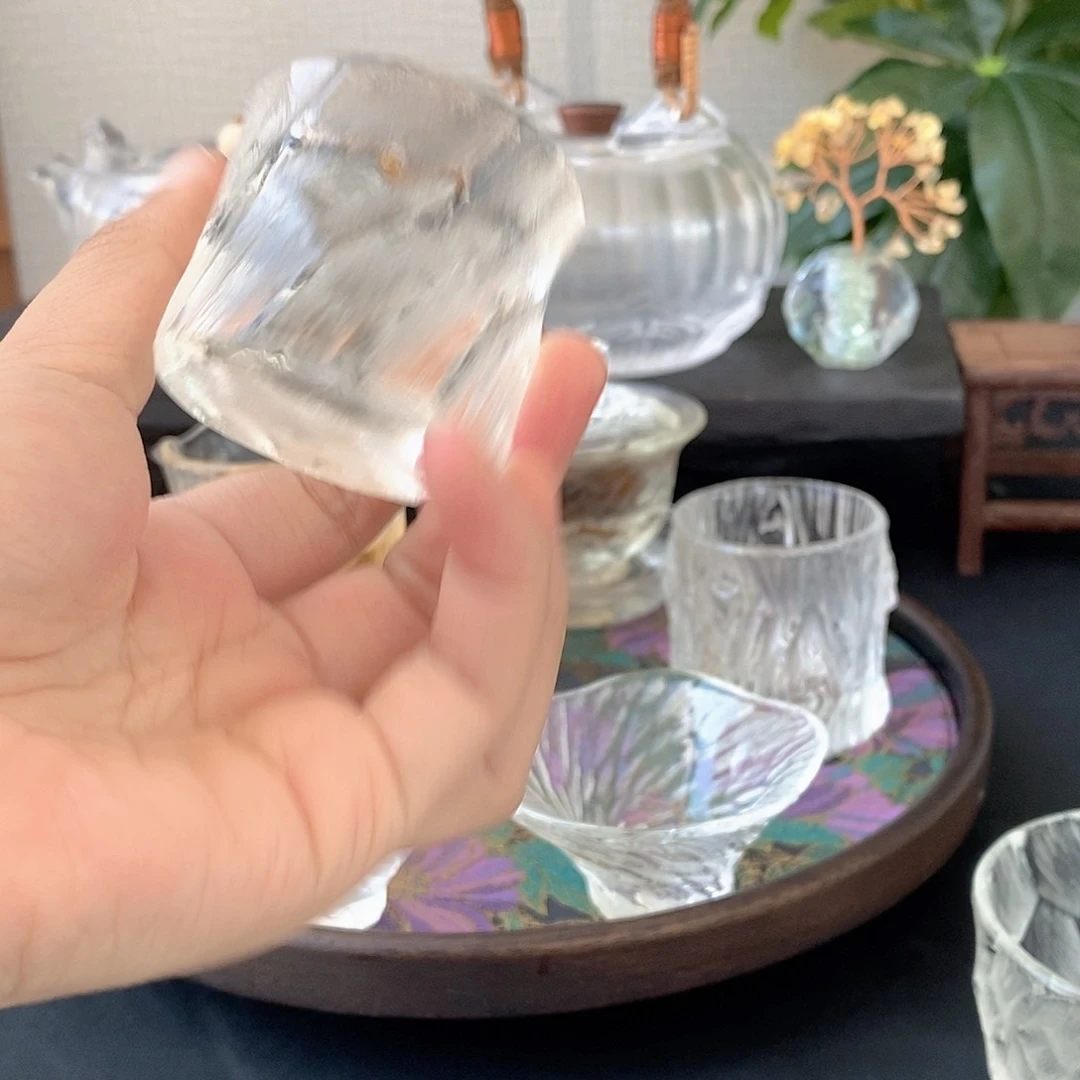 水晶玻璃吸管款盖置