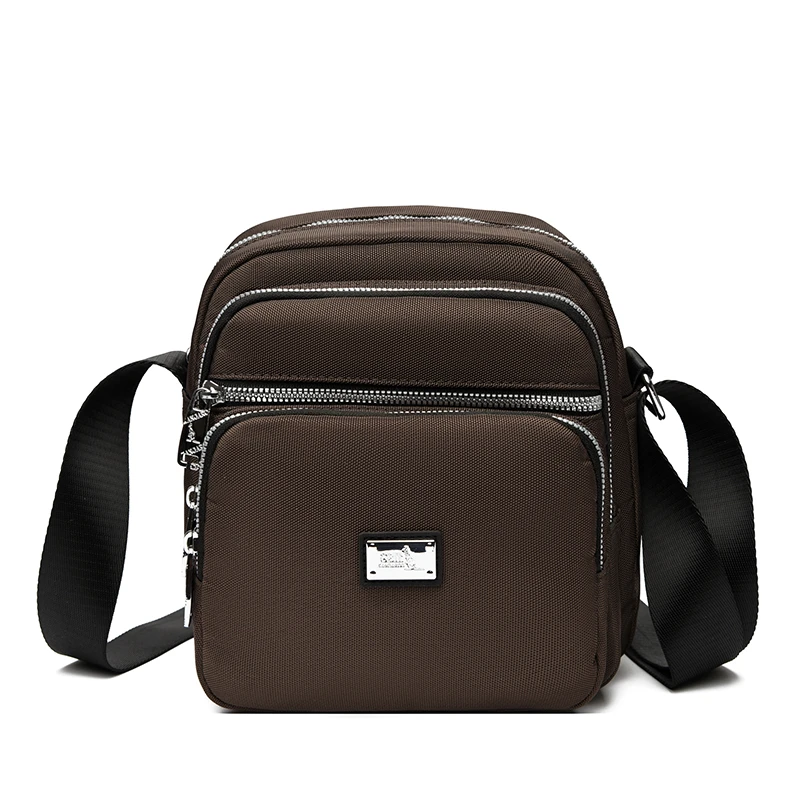 【袋鼠正品】单肩斜挎新款多层小包女士简约手提包女包休闲单肩包