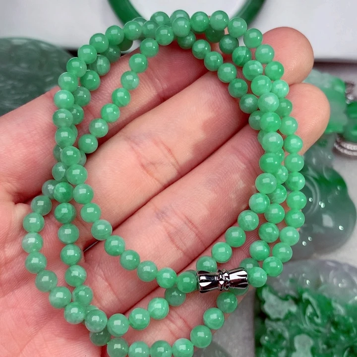 翡翠未镶嵌毛衣链