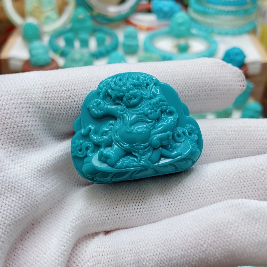 绿松石未镶嵌黑天