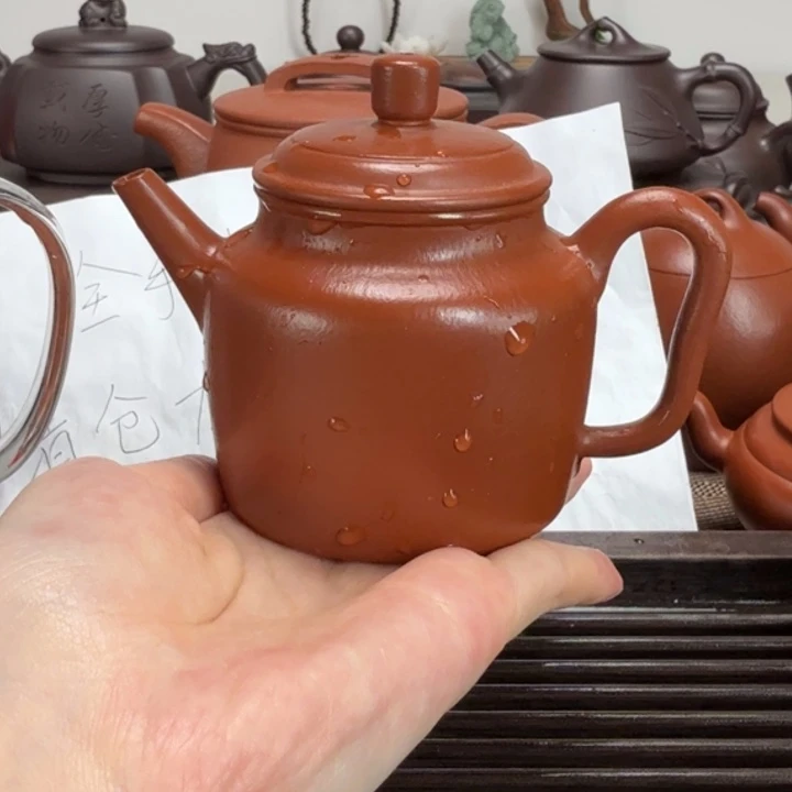 茶壶紫砂朱泥全手剑流德钟