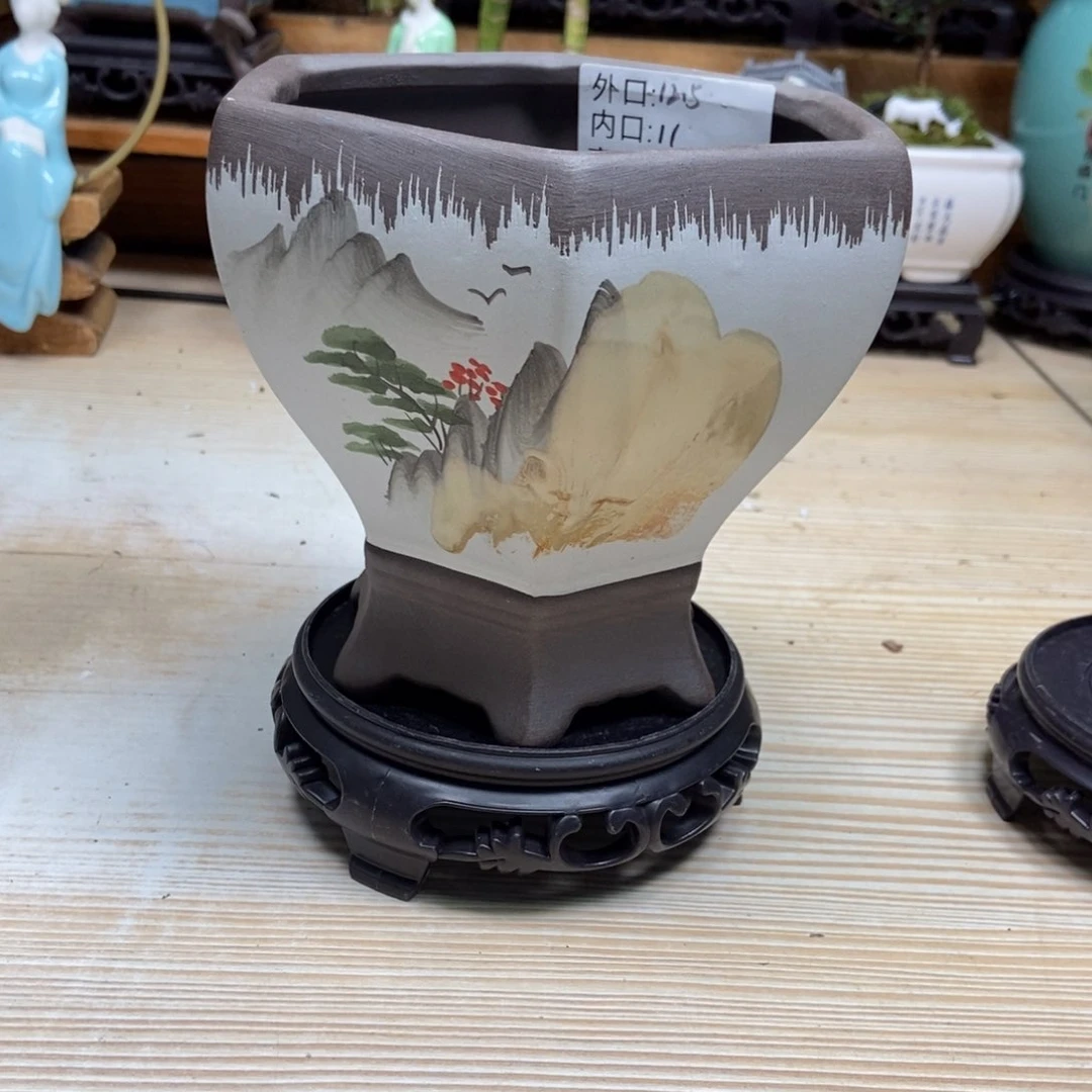 瓷片陶瓷花盆陶瓷艺术