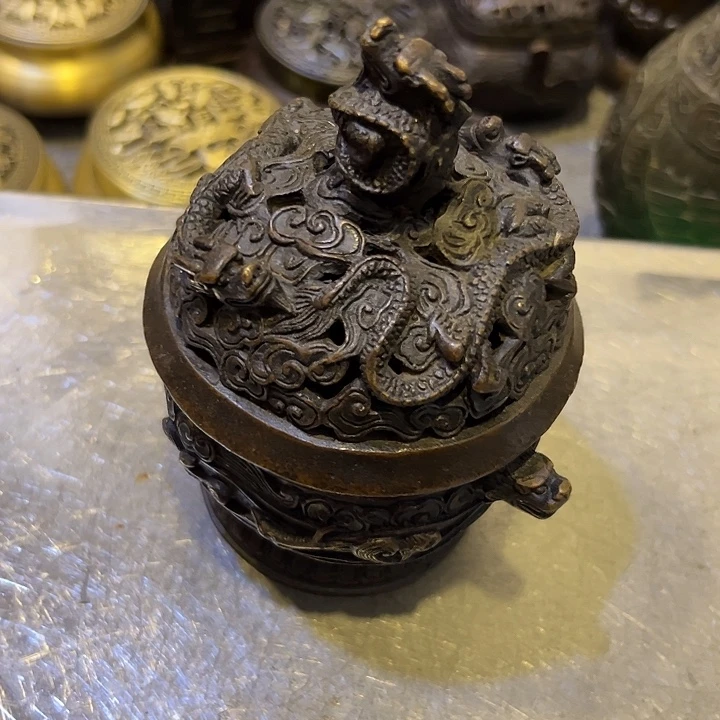 黄铜摆件，文房工艺品摆件