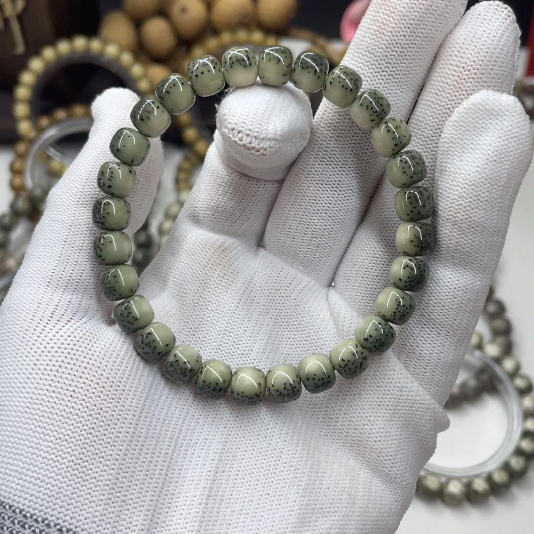 星月菩提手串ㅁ****슴8mm 绿背河豚
