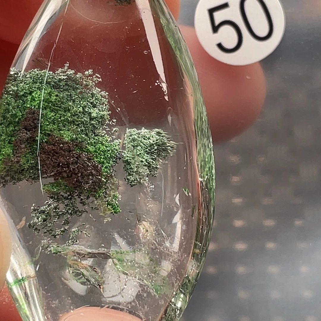 紫***竹未镶嵌水晶颈饰天然