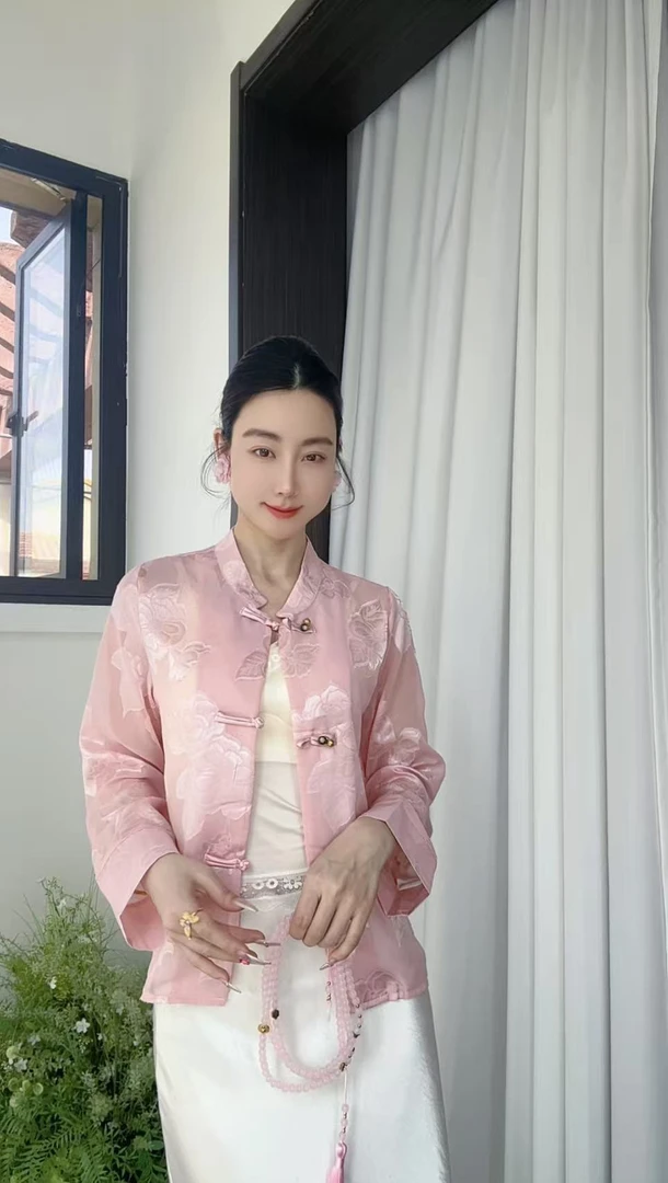 2025新中式国风长袖盘扣防晒衣外套