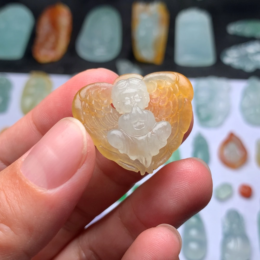 定制翡翠未镶嵌天使