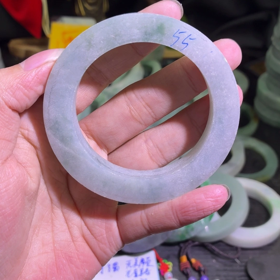 定制翡翠未镶嵌天然翡翠A货毛胚手镯定制