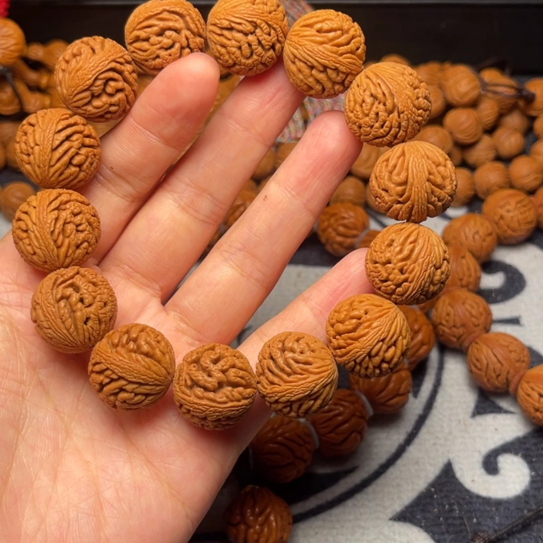 桃核手串龙纹桃核