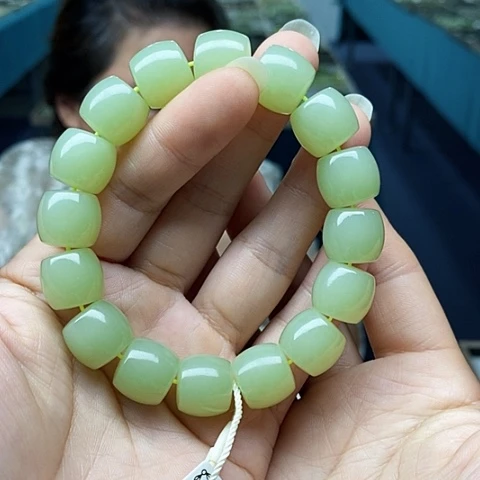 和田玉未镶嵌手链114