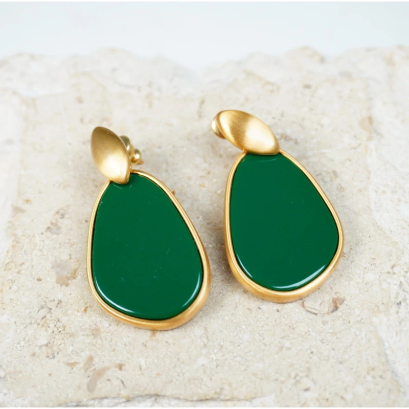 铜合金 树脂耳饰 阿雷佐 ALZ 21154