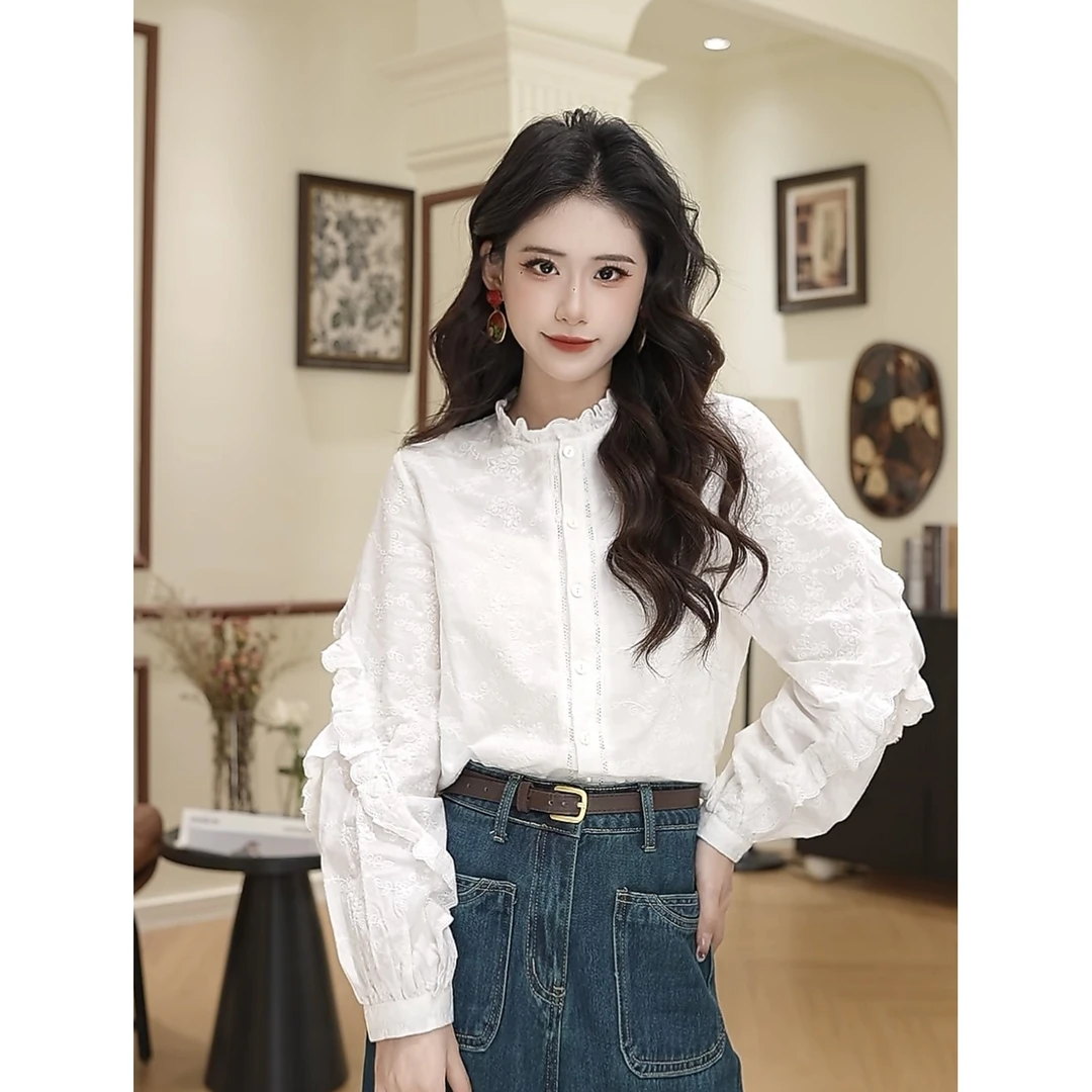 张嘉圆 2025春季新款衬衫#7729