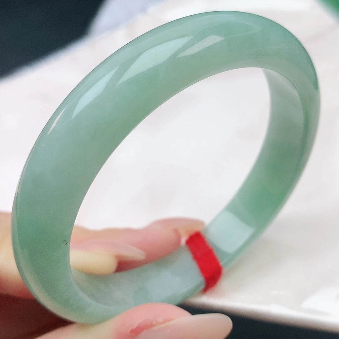 翡翠手镯未镶嵌59圈口000010