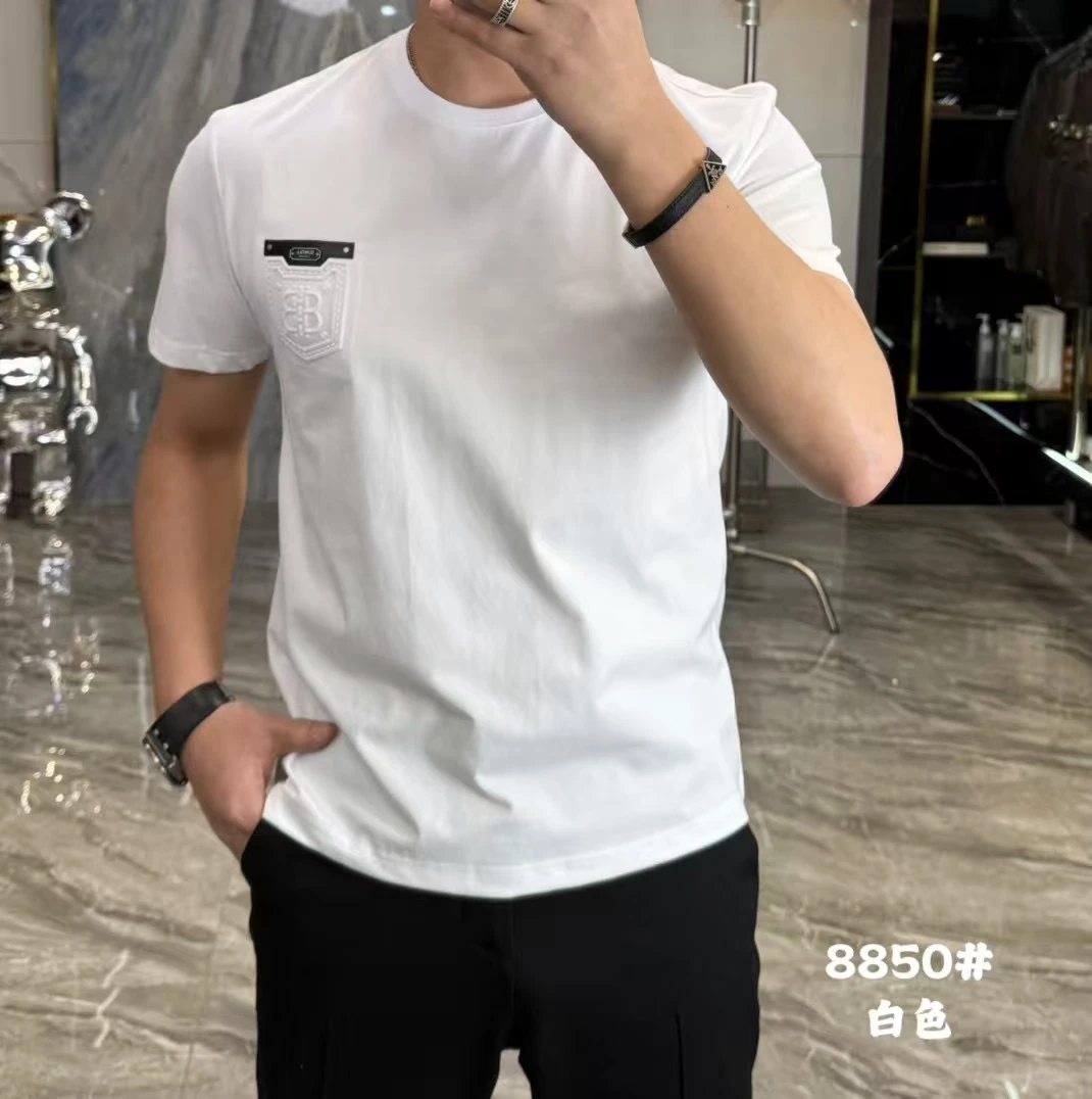 男士夏季薄款钢印夏季圆领短袖-8850