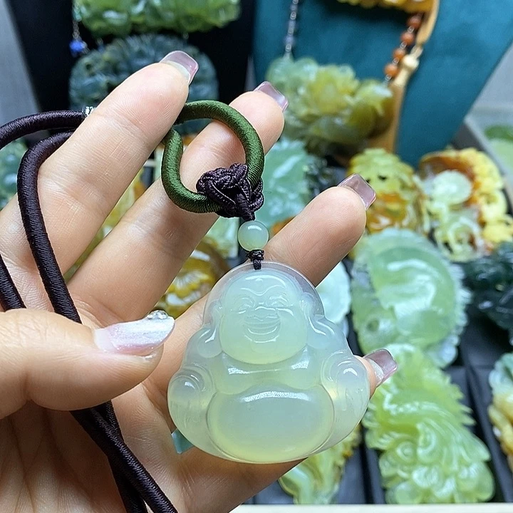 蛇纹石玉未镶嵌挂件