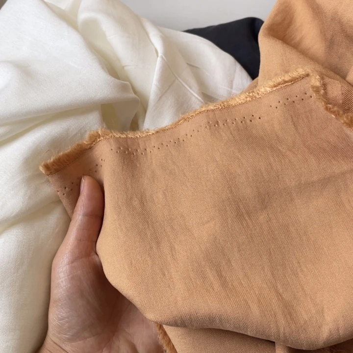 天丝（莱赛尔纤维）卡其色天丝亚麻2米