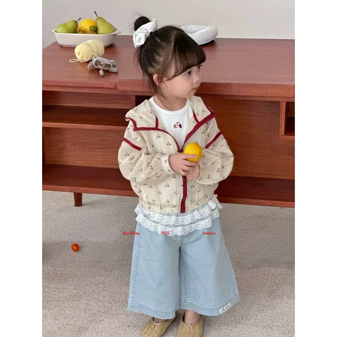 AC405~佑萌·25夏~口袋印花KT牛仔裤Y5296