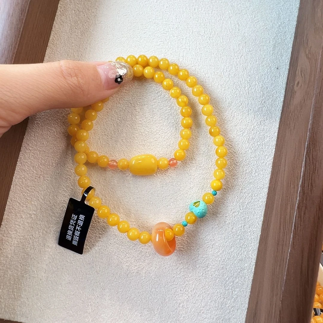 手链蜜蜡未镶嵌蜜蜡5.5mm