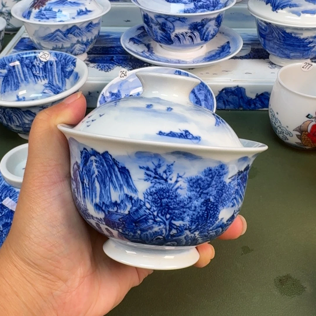 景德镇纯手绘茶具具圆圆283