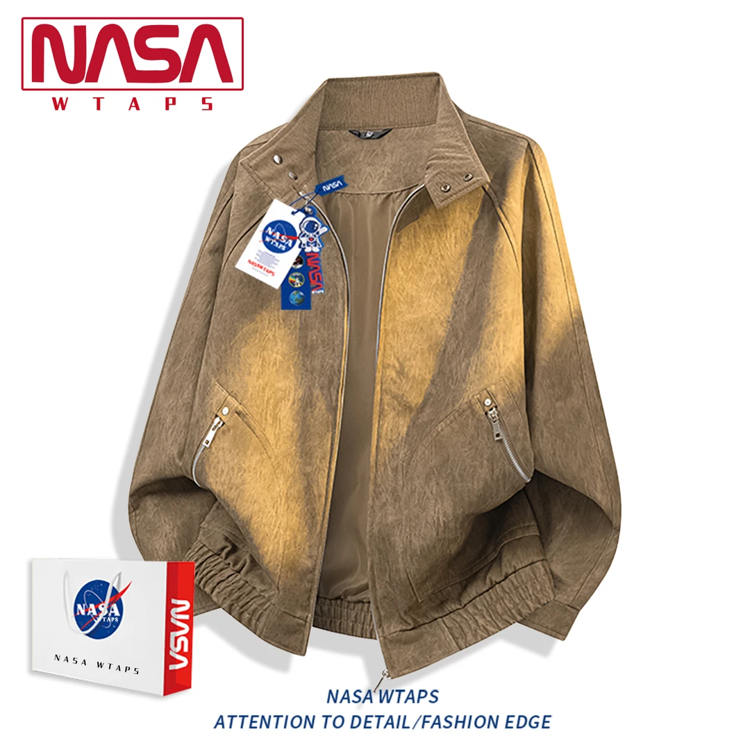 NASA WTAPS日系复古夹克男款春秋季潮牌高级感痞帅休闲上衣外套男