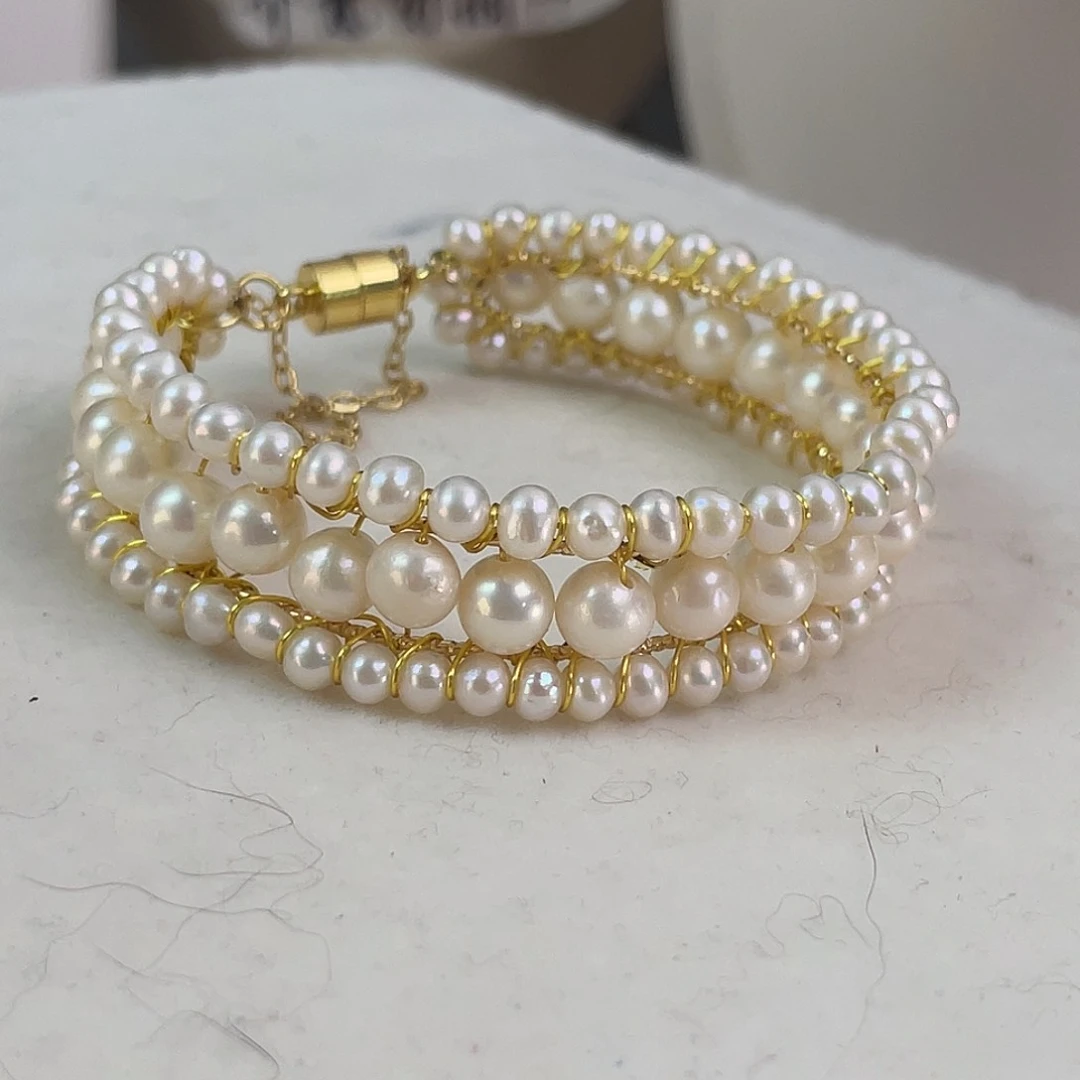 淡水珍珠耳饰未镶嵌