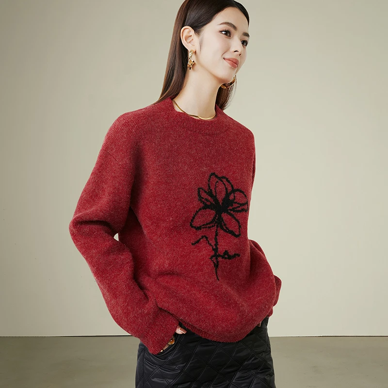 【断码清仓拼手速】毛衣弹力圆领针织衫24091801