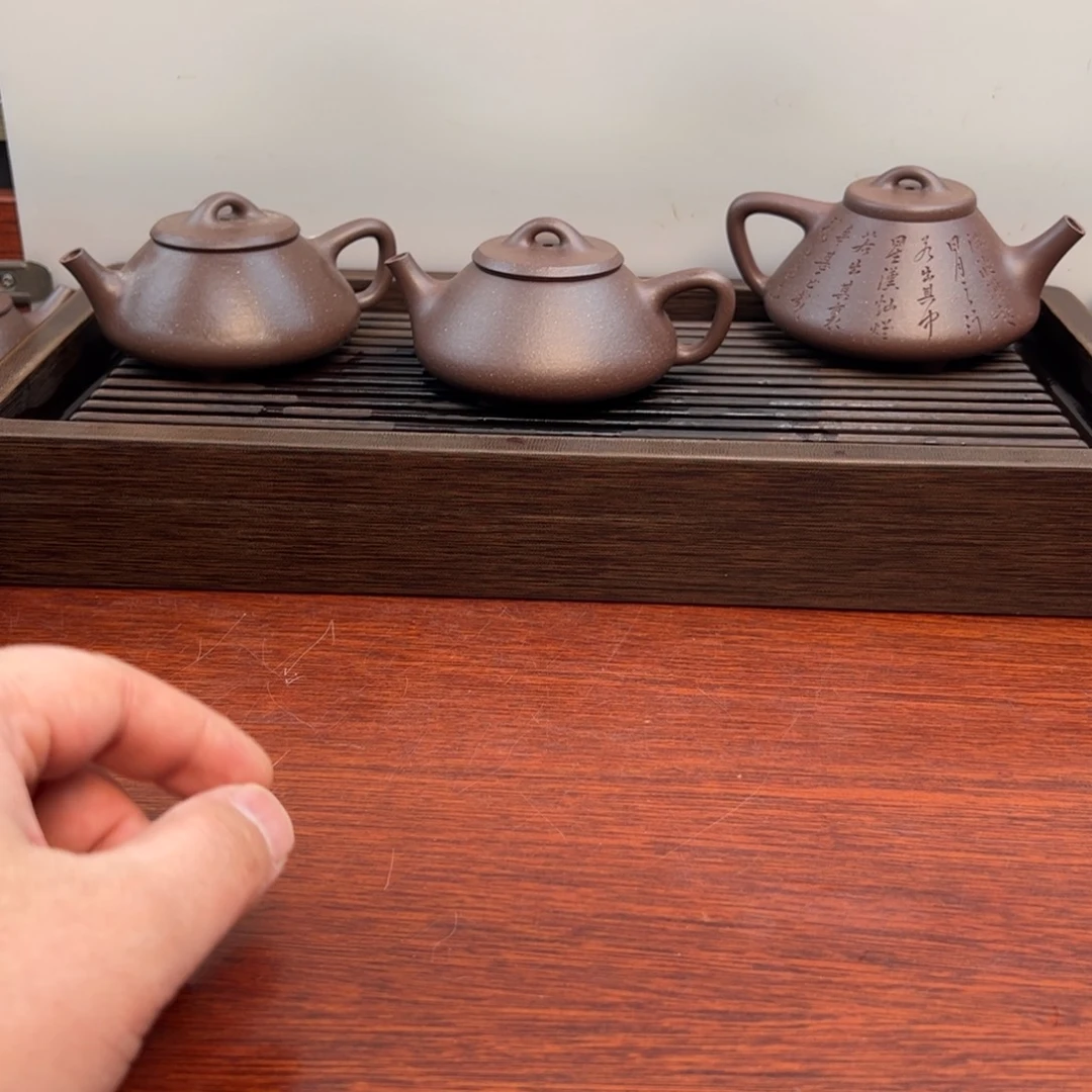 茶壶紫砂任瓢：150cc 天青紫泥