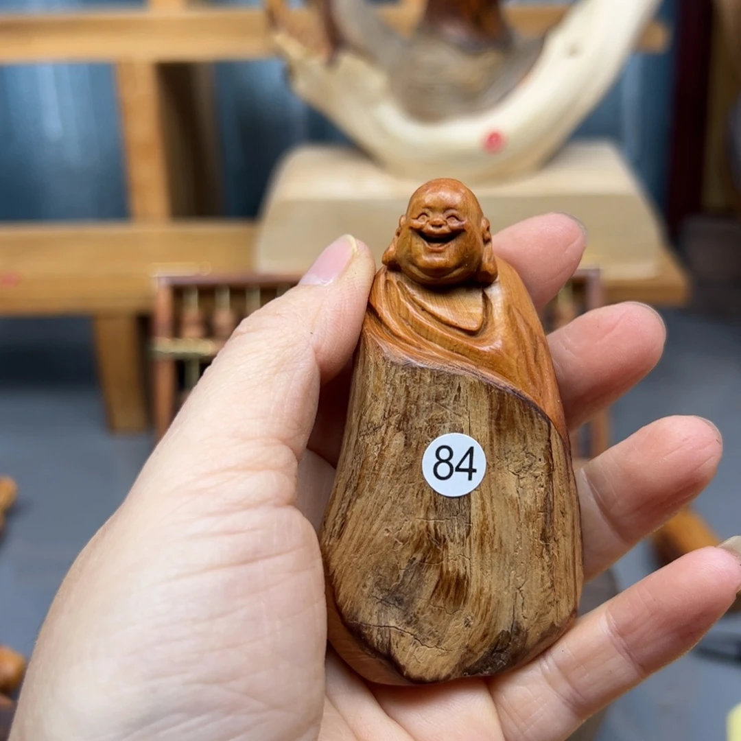 林***肆木崖柏木摆件手把件，