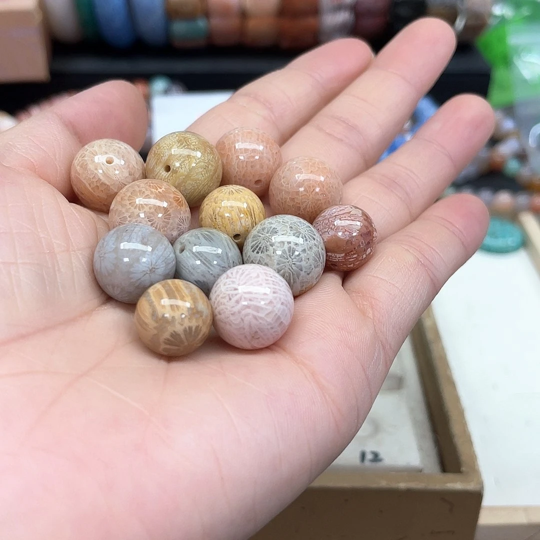 硅化珊瑚（珊瑚玉）手串未镶嵌f****u027