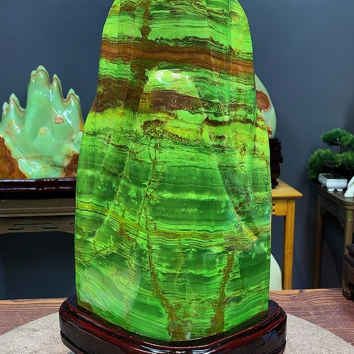 石材靠山摆件创意