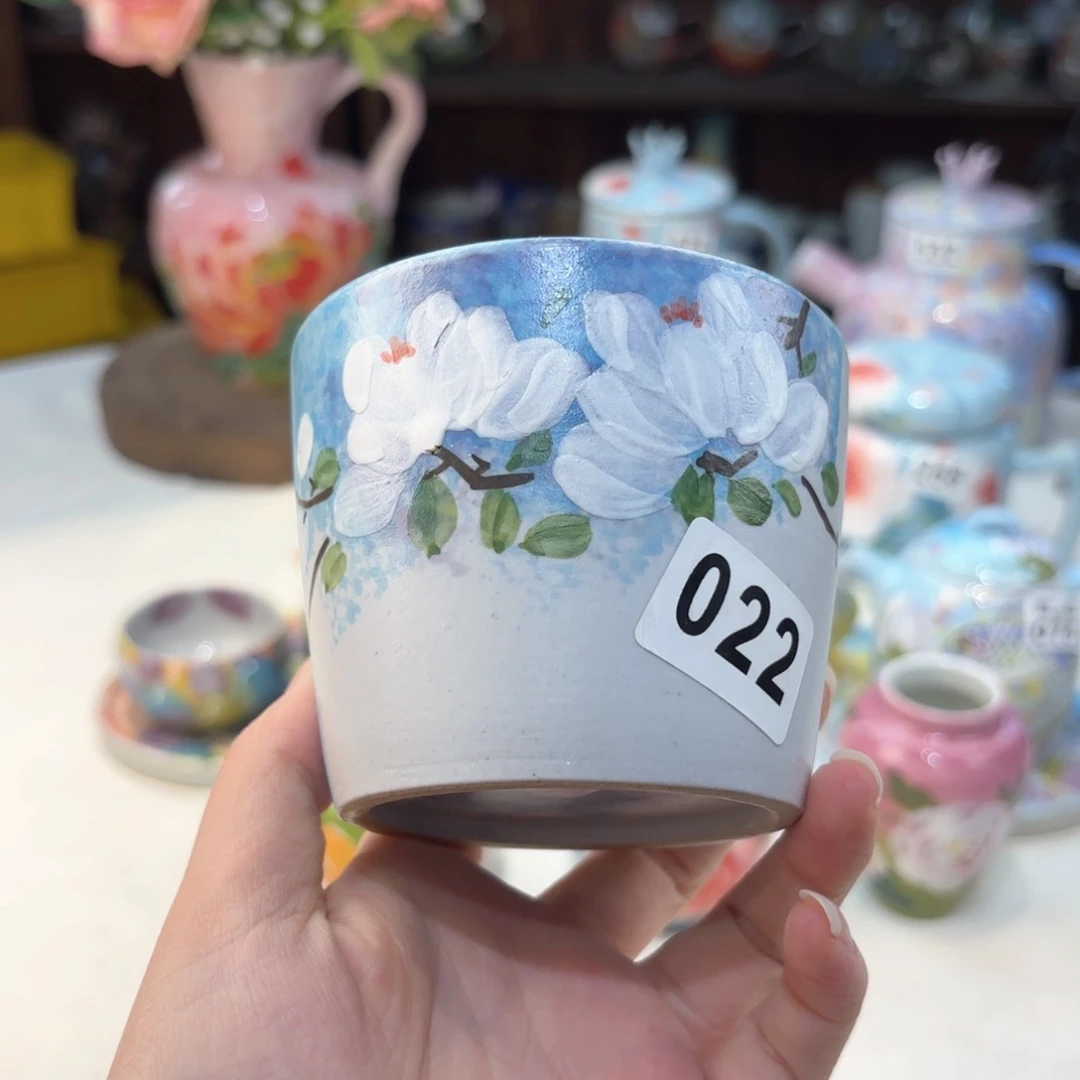 景德镇手绘高温釉下彩陶瓷茶具