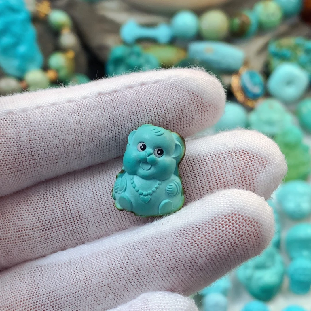 未镶嵌绿松石珠宝半成品