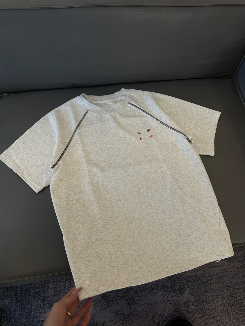 T700 简约半袖上衣港风宽松休闲潮牌体恤衫百搭T恤