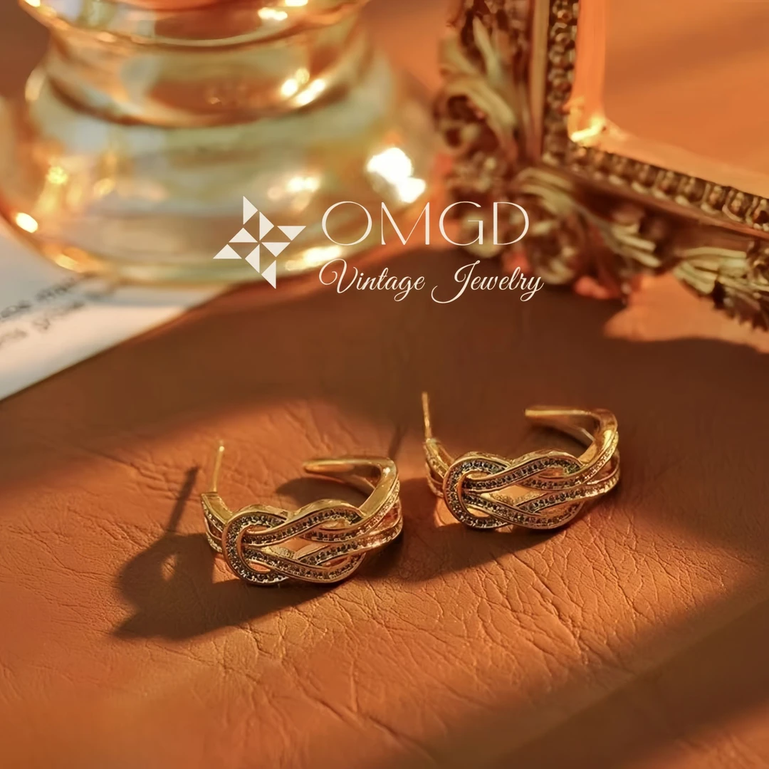 铜合金合成锆石耳饰 【D1234】百搭轻奢时尚耳钉