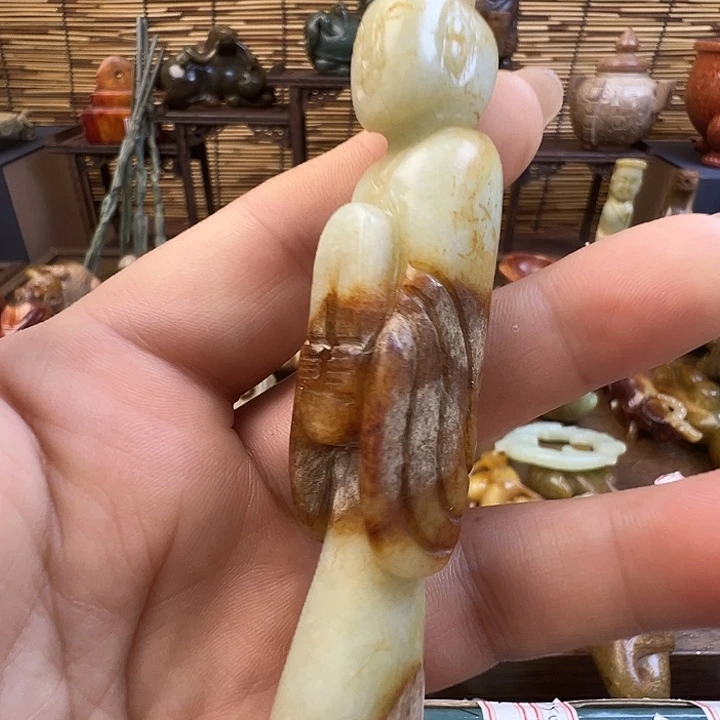 和田玉（糖玉）未镶嵌车挂
