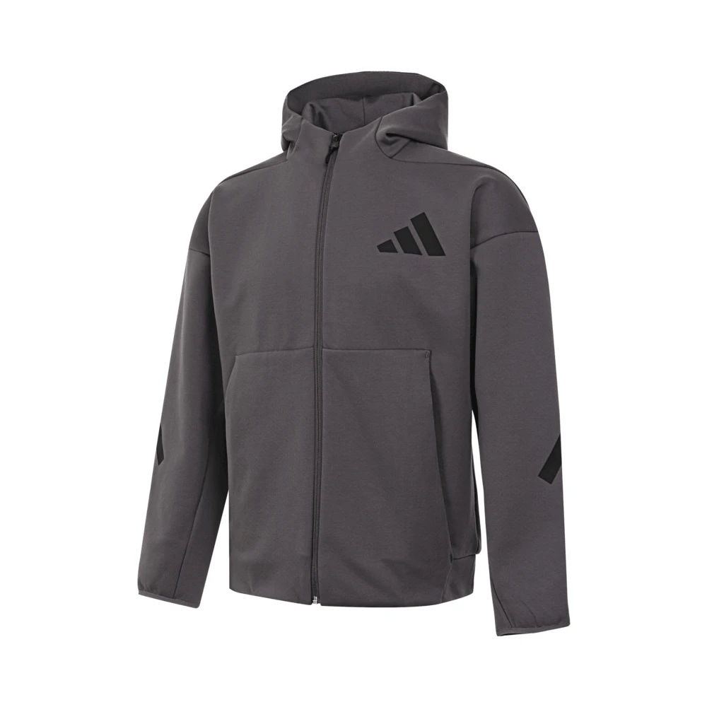 adidas阿迪达斯2025男子M Z.N.E. FZ针织连帽外套JD2911