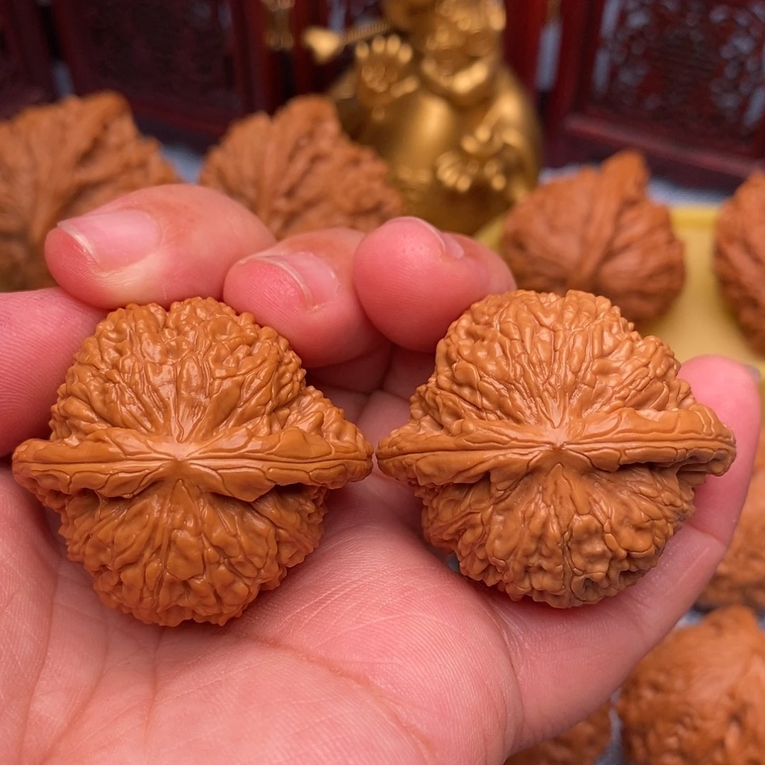 把件文玩核桃40精品白狮子
