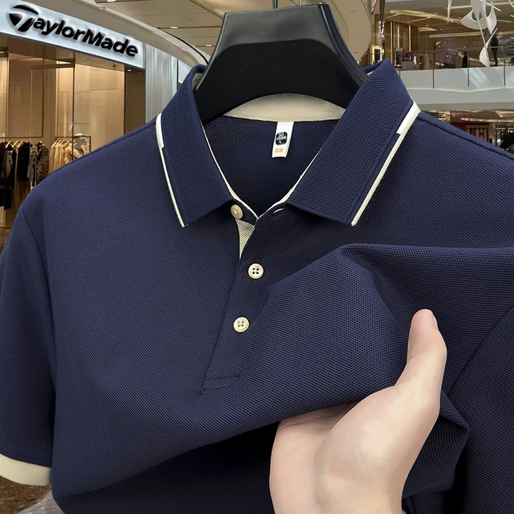 泰勒梅夏季高尔夫运动Polo衫短袖T恤新款透气高端休闲户外短袖