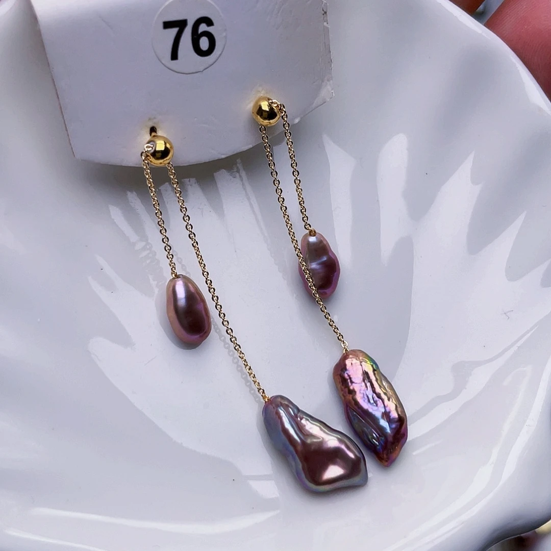 未镶嵌淡水珍珠耳饰