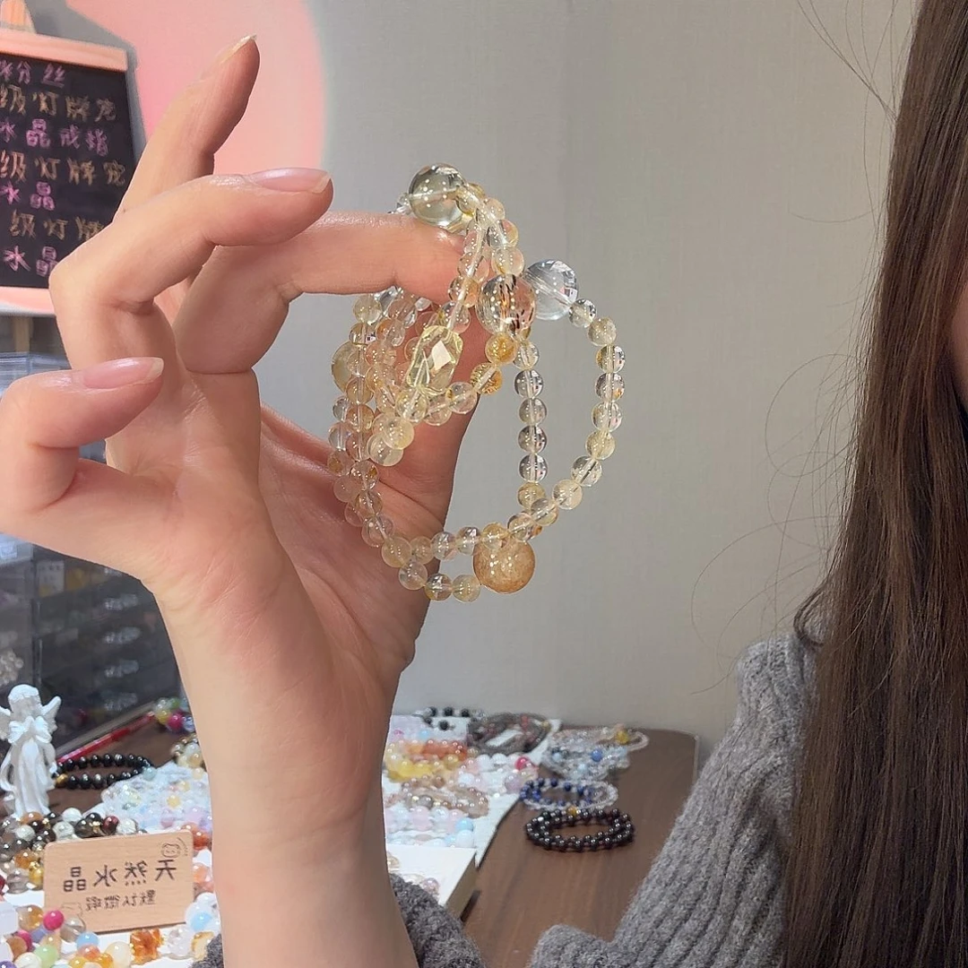 手链烟晶合金水晶