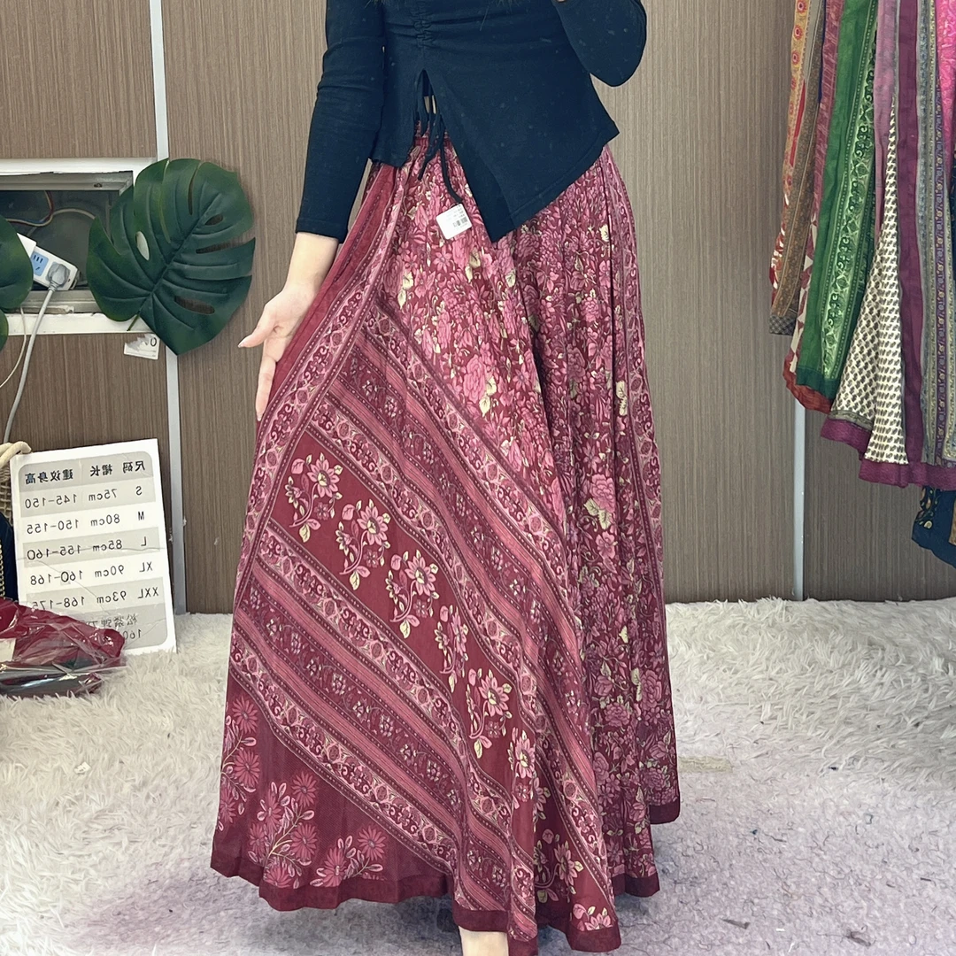 639 玫瑰红 Aarani 尼泊尔高端大摆裙