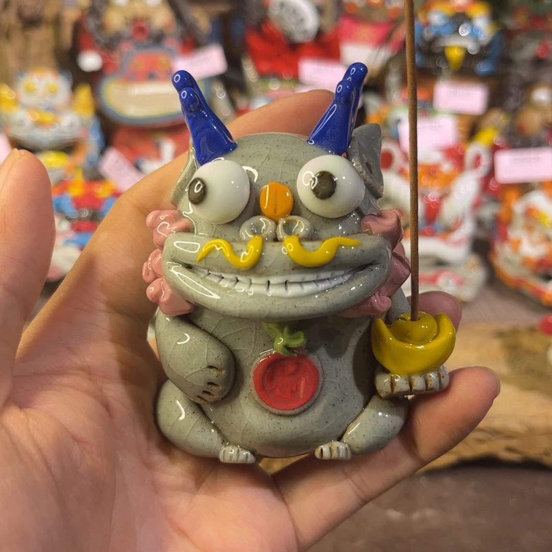 泥塑纯手工茶宠摆件