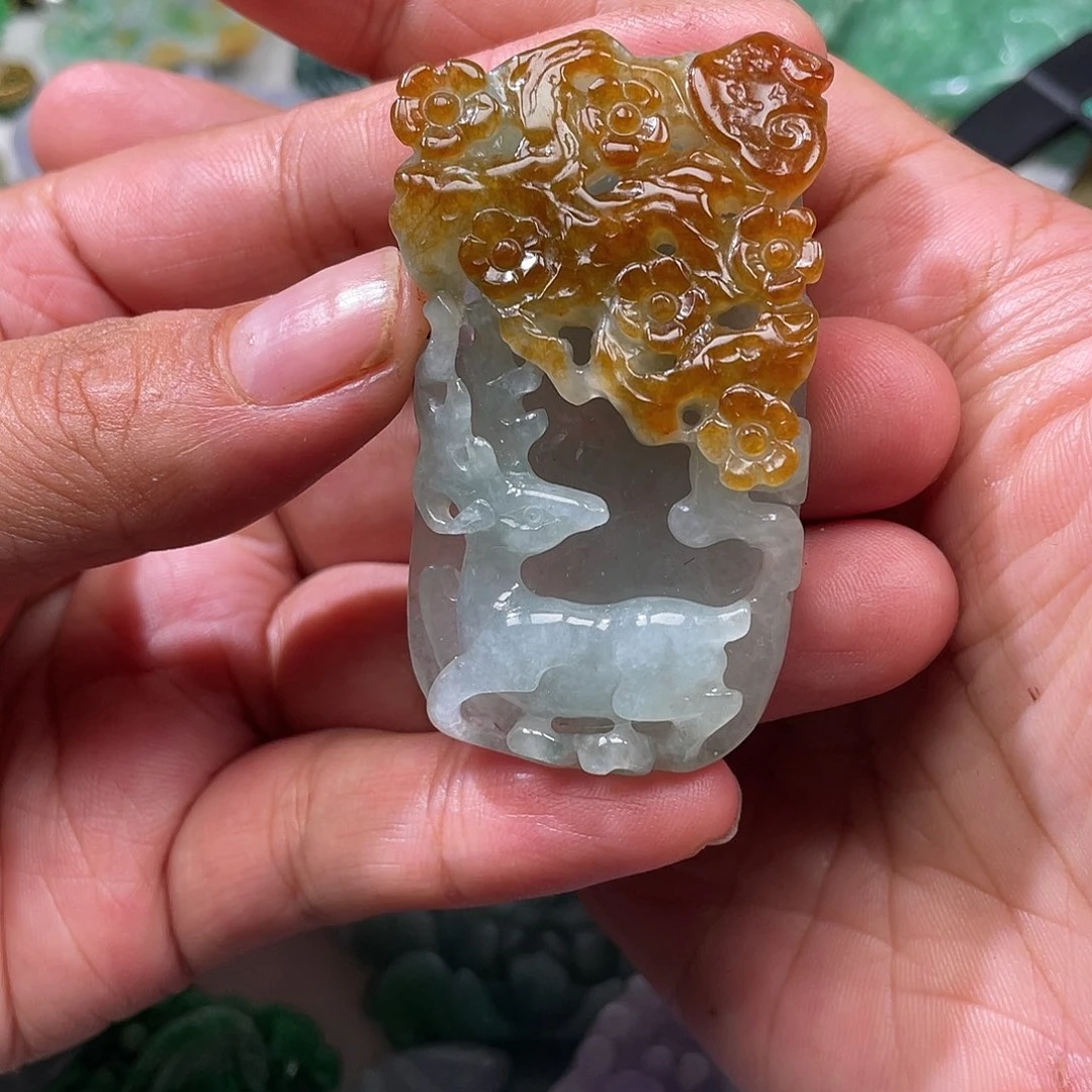 颈饰未镶嵌翡翠翡玉缘翡翠