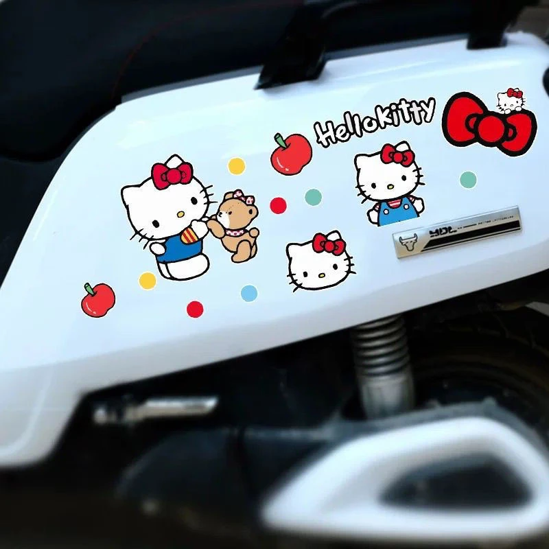 hellokitty车贴ins风猛男必备kt猫贴纸可爱卡通贴DIY定制防水防晒