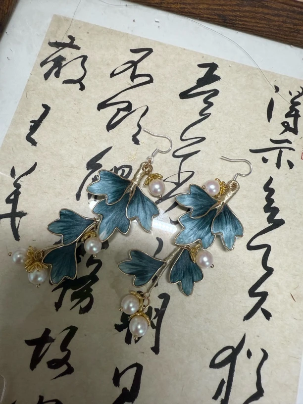 江南浔 耳饰默认耳勾 改耳夹请备注