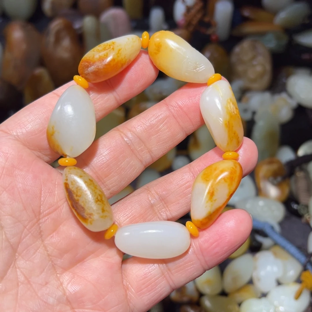 和田玉手串未镶嵌